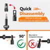 RACEDUEL Tubeless Valve Stems Presta Valves Stem Aluminum 44MM/60MM/80MM