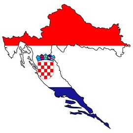Croatia Car Sticker Sticker In National Colours