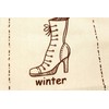 Vintage Shoe Bag/ Cloth Bag made of jute with cute