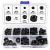 Lyeteung 200 PCS M2/M2.5/M3/M4/M5/M6/M8/M10 Metric Thread Hexagon Fastener, Nylon Hex