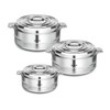 Milton Fortuner 3-Pc Set Insulated Keep Hot/Cold Thermo Stainless Steel