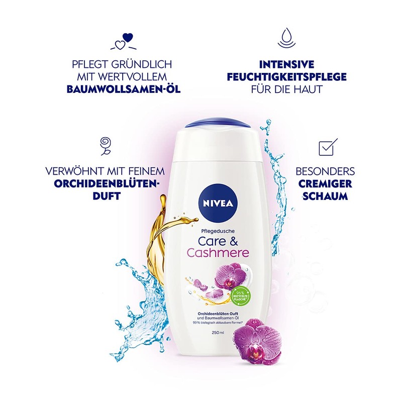 Nivea Care & Cashmere Shower Gel (250 ml)