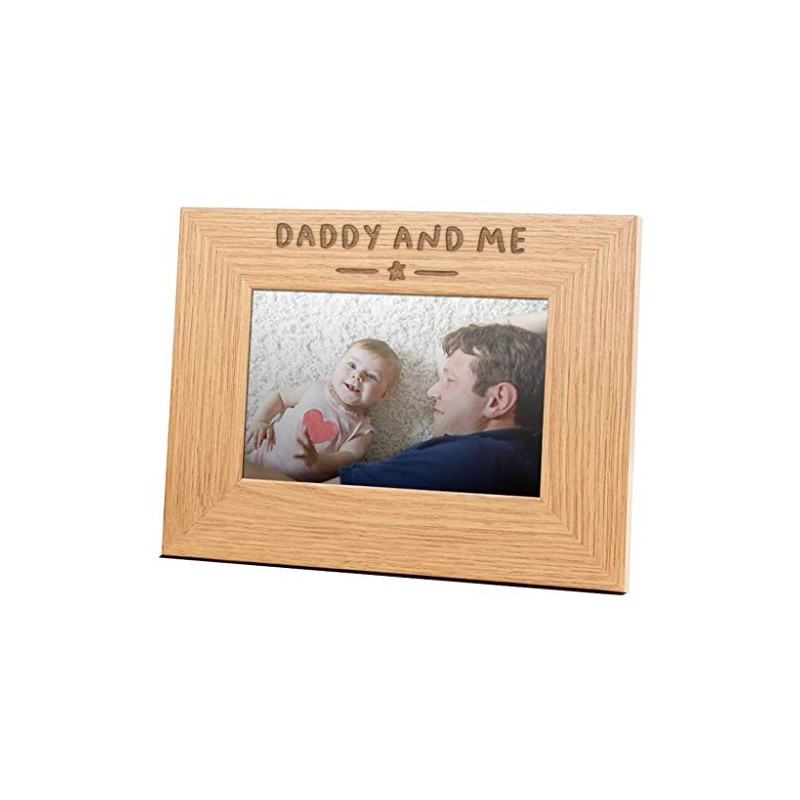Wooden Engraved Daddy And Me Photo Frame/Daddy Picture Frames /