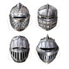 Beistle Medieval Knight Masks 4 Count
