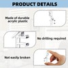 10PCS Valance Clips Transparent Plastic Window Blind Clips Hidden Channel