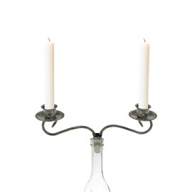 Southern Homewares Candelabra 2 Candle Wine Bottle Topper Set of 2