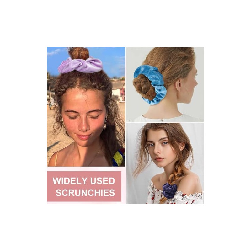 Coleteros de terciopelo para niñas, coleteros para el pelo de