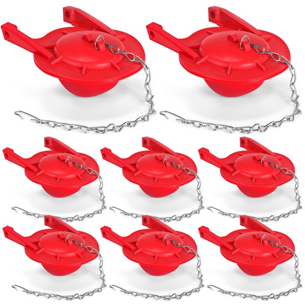 Lasnten 8 Pcs 3 Inch Rubber Toilet Flapper Replacement Kit