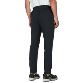 SEVEGO Men's 31"/33"/35"/37" Inseam Tall Sweatpants Zipper Pockets Tapered Joggers Athletic Workout Pants Black, L