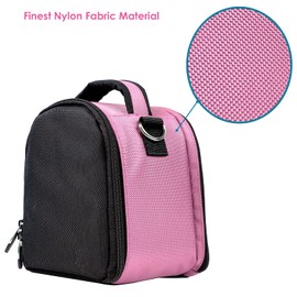 BestPriceCenter DSLR Camera Bag, Protective Pouch with Padded Compartment & Accessory Pockets, Removable Shoulder Strap Compatible with Canon, Nikon, Sony Camera