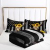 AILONEN Bull Skull Comforter Set Queen Size,Camo American Flag Bedding