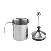 CHENGZI Stainless Steel Double Strainer Manual Milk Frother