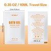 BFZMSLY 30 Pack Travel Size Body Wash Packets Bulk (0.35oz,