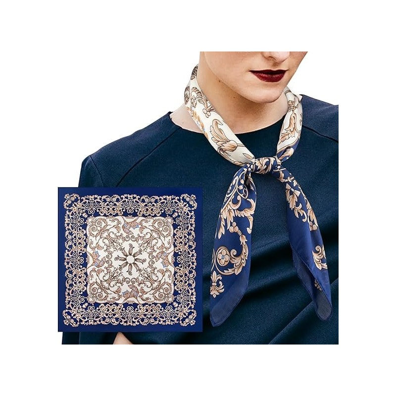 Woplagyreat Bandana Head Scarf Women's Summer Neckerchief Silk Scarf 70