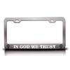 in GOD WE Trust Christian Metal License Plate Frame Style