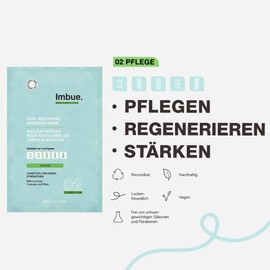 Imbue Curl Mask Sachet - Vegan and Curly Girl Compliant, 60ml