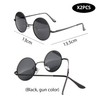 ZGDEIWGF 2 Pairs Round Sunglasses Retro Round Sunglasses Fashion Prince