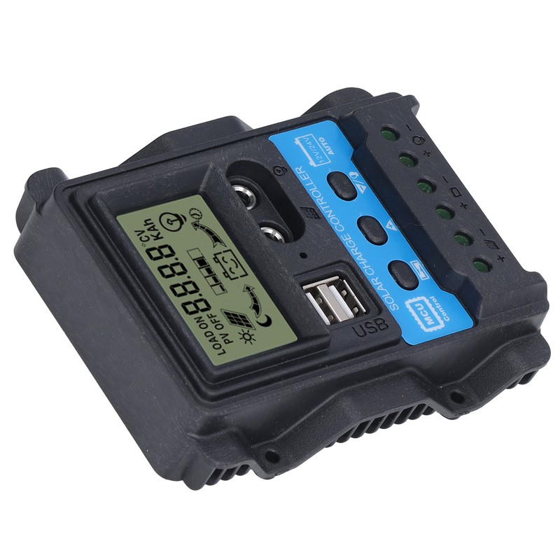 Solar Charge Controller LCD Display Dual USB 5V Output PWM