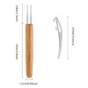 AUGSUN Dreadlock Crochet Hook Tool,Braid Hair Dreadlocks Needle Weaving Crochet