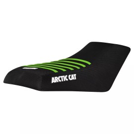 Enjoy Mfg Arctic Cat 250 300 400 454 500 4x4 2x4 Seat Cover ALL BLACK - GREEN RIBS #277