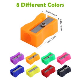 XYW 150 Pieces Pencil Sharpeners in Bulk - Colorful Mini Handheld Pencil Sharpener for Kids, Small Manual Pencil Sharpeners for School Classroom Home Office Supplies