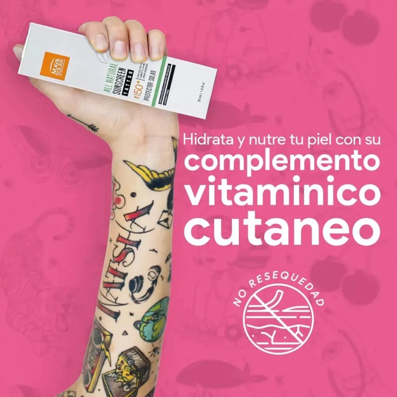 Bloqueador Solar Dermatologico Ideal Tatuajes Fps50+ 50ml