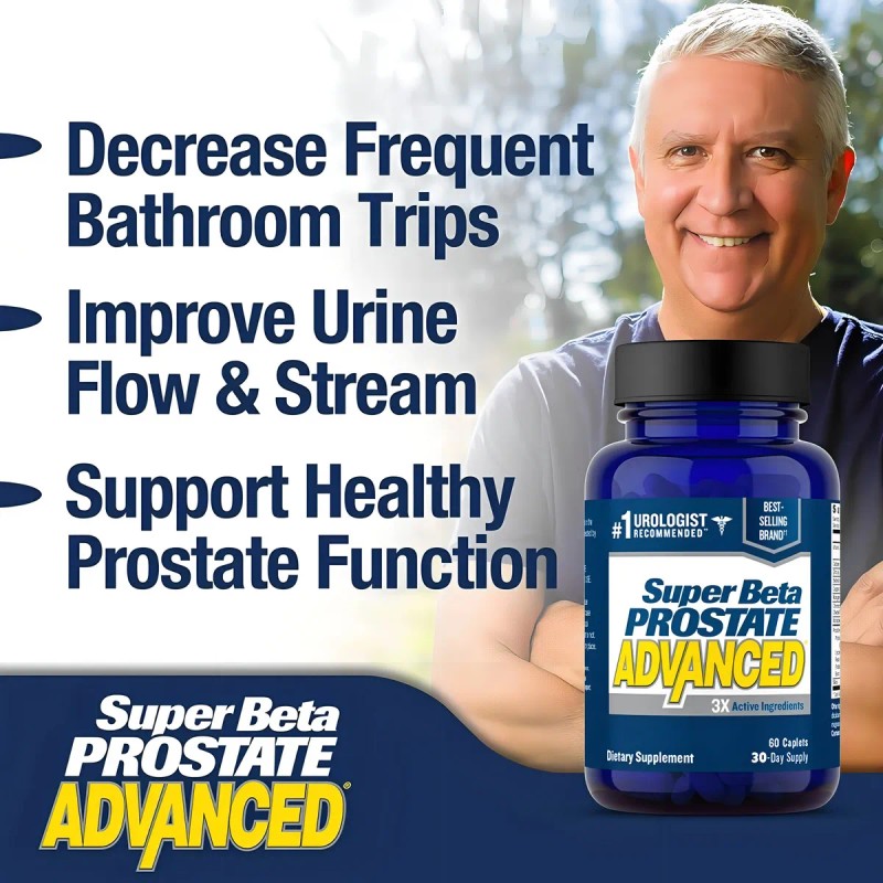 Suplemento Para Próstata Y Urinaria Super Beta 60 Cápsulas Sabor