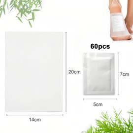 PacuM Pack of 20 Detoxification Plasters Feet Detox Foot Plasters Detox Deep Cleansing Foot Pads Natural Foot Pads for Removal of Toxins Promotes Blood Circulation Improve Sleep