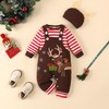 VINUOKER Baby Boy My First Christmas Outfits,Infant Boy 3pcs Reindeer