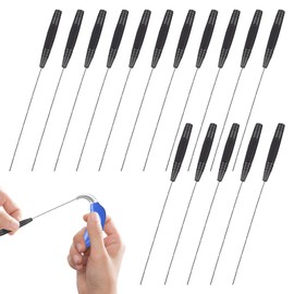 Hearing Aid Cleaning Brush,15pcs Multifunctional Hearing Aid Cleaning Wire,Hearings Aids Cleanings Kits for Sound Tubes in Cleanings Hearings Aids Remove Impurities (Black)