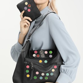 Emaille-Buchstaben, Broschen, Anstecknadeln für Damen, bunt, Schmuck, Anstecknadel, Initiale für Damen, Herren, Kleidung, Taschen, Rucksäcke, Jacken, Hüte, Dekoration, 26 Stück