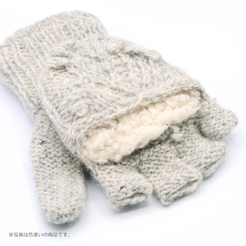 Tomo Corporation Nepal Knit Covered Gloves, Natural, One Size Fits