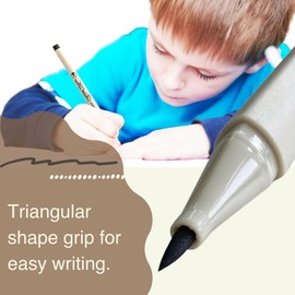 Artline SUPREME Brush Blender Pens | AP Certified Safe for Kids | Blur Resistant Ink | EPFS-F | Flexible Brush Nib Creates Unique Wide & Fine Lines | 3-Pack