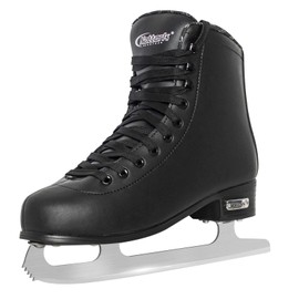 Nattork Black Figure Skates Excellence Stainless Steel Blades Ice Figure Skating with Enhanced Support Strength Performance and Ultimate Comfort for Boys and Girls