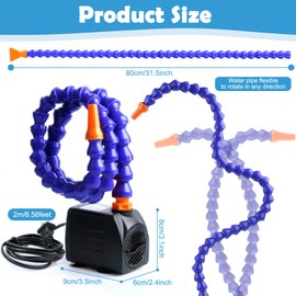 Water Table Pump, Kids Sand Water Play Table Pump with 5FT Charging Cord Splash Fun Summer Outdoor Toddler Activity Accessories Water Game Toys for Child Boys Girls One Way