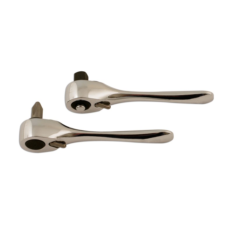 Laser 5822 Micro Ratchet Set 1/4"D 2pc