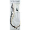 5 Real Feather Hair Extensions with Rings/Loops (Mixed Naturals)