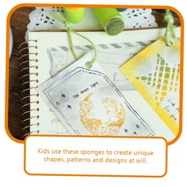 Operitacx 4sets Schwammdichtungen Für Fleck Flüssig Schmierer Schwamm Für Make-up Make-up-entferner-Schwamm Hydro Puff Gesichtsschwamm Runder Schwammpinsel Färbung Plastik 5pcs*4