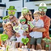 HOWAF Family Reunion Decorations Photo Booth Props, 30pcs Glitter Family