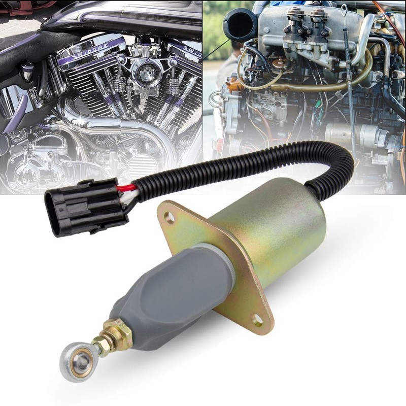Replacement 12V Only Fuel Shut Off Solenoid 3" For 5.9L