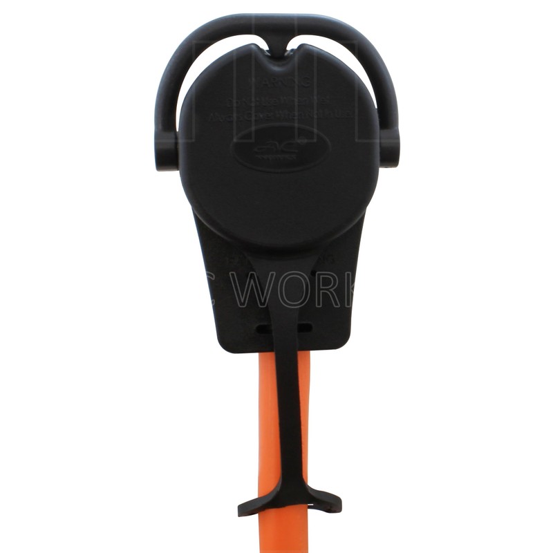 AC WORKS 30-Amp 4-Prong Dryer Outlet 14-30 Piggy-Back Plug Adapter