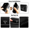 luwiscook 2 Pack Black Mini Car Trash Can Bin with