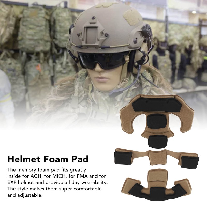 3PCS Memory Foam Pad Protective Sponge Lining Helmet Padding Kit