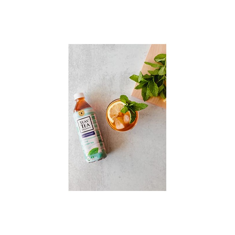 Teas' Tea Unsweetened Mint Green Tea 16.9 Fl Oz (Pack