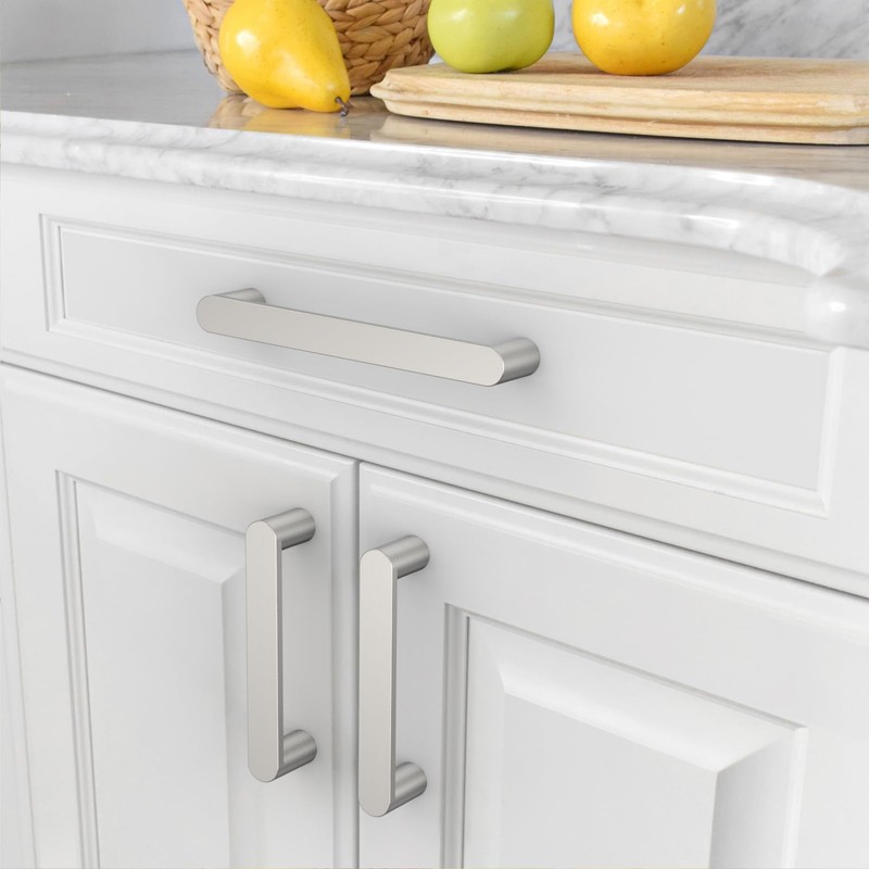 Asidrama 10 Pack 5 Inch(128mm) Brushed Satin Nickel Kitchen Cabinet