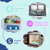 Mangoin Bento Lunch Box for Kids, Leak-Proof 5-Compartment Cute Lunchbox