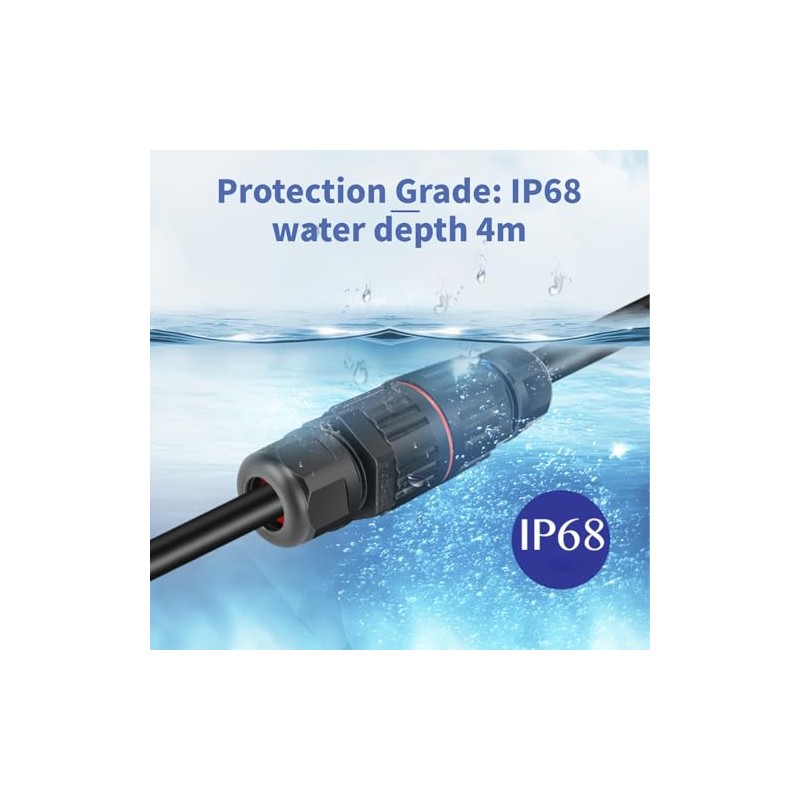 Conector de cable eléctrico a prueba de agua 10PCS, Conectores