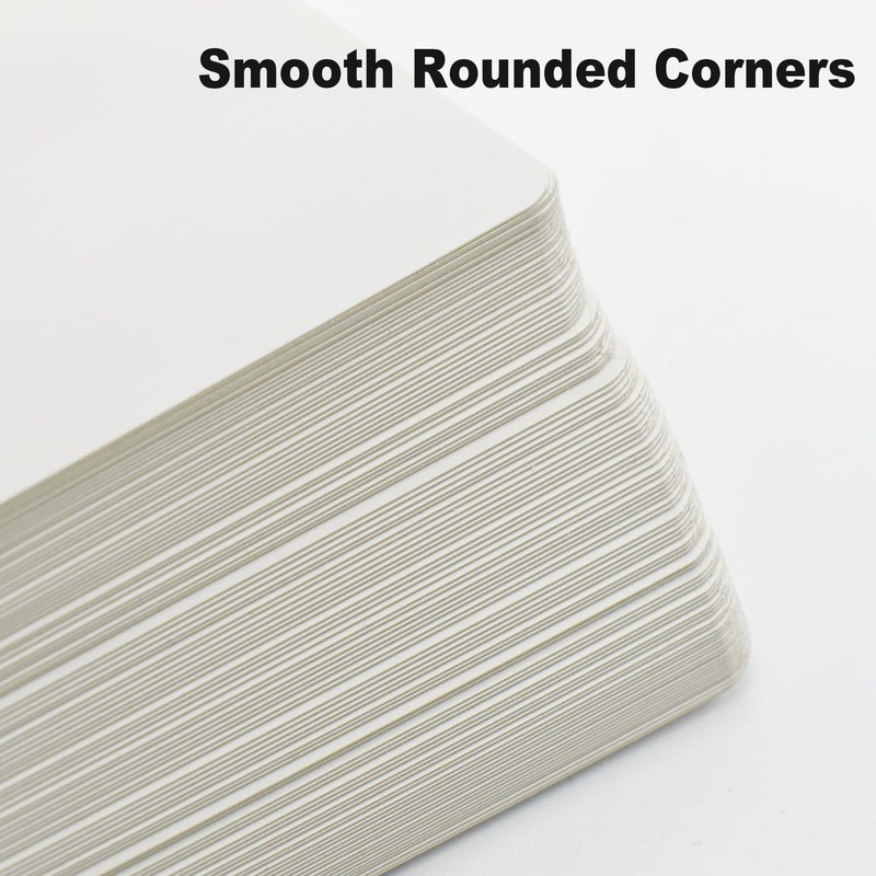 VANRA カード 無地 名刺カード 300枚入り 白紙カード 用紙 メッセージカード 情報カード ブランクカード