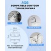 ANBIUX Purificador Agua Ducha 20 Etapas Cromado 3 Cartuchos Recambiables
