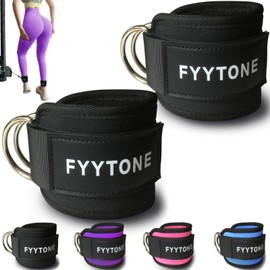 Ankle Strap(Pair) for Cable Machine, Ankle Cuff for Kickbacks, Leg Extensions, Lower Body Exercises, Glute Workouts, Booty Hip Abductors Exercise, for Home & Gym